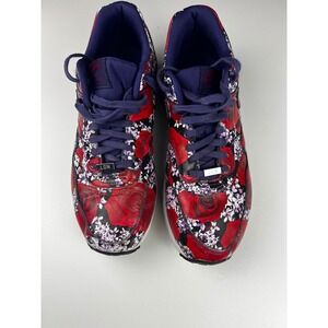 Nike Air‎ Max 1 Ultra Moire London  Women Sneakers Red Rose Floral Print Sz 8.5